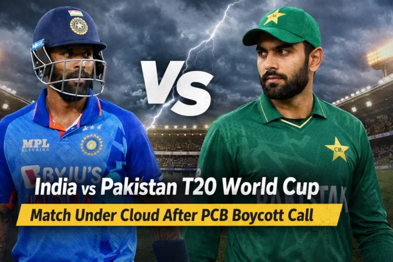 Pakistan Pulls Out of India Clash at T20 World Cup, ICC Warns of Fallout