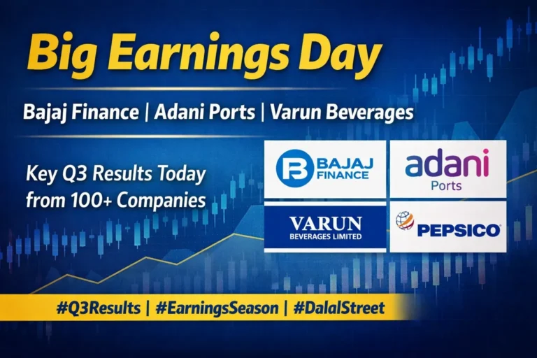 Big Earnings Day: Bajaj Finance, Adani Ports, Varun Beverages Among Key Q3 Announcements
