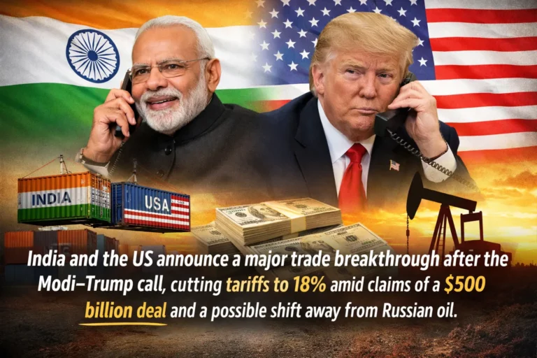$500 Billion Promise, 18% Tariffs, No Russian Oil? Inside the India–US Trade Deal Explained