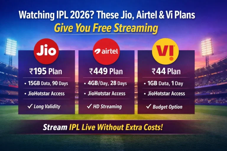 Watching IPL 2026? These Jio, Airtel & Vi Plans Give You Free Streaming