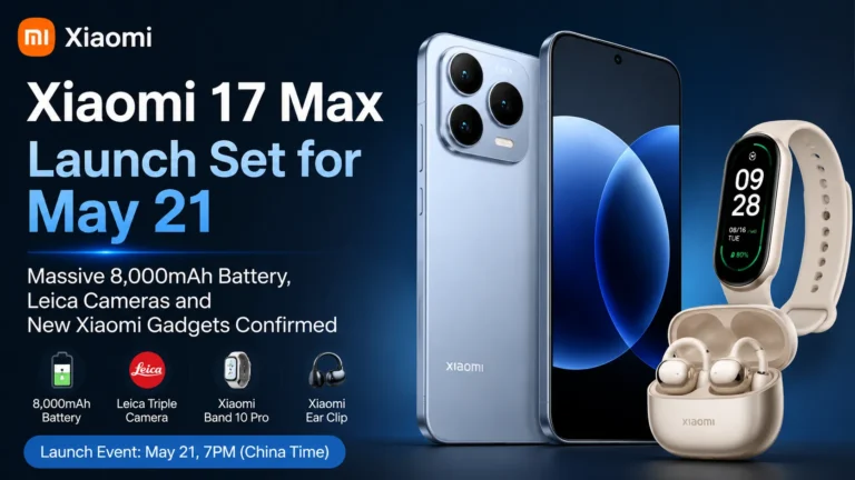 Xiaomi 17 Max Launch Set for May 21: Massive 8,000mAh Battery, Leica Cameras and New Xiaomi Gadgets Confirmed