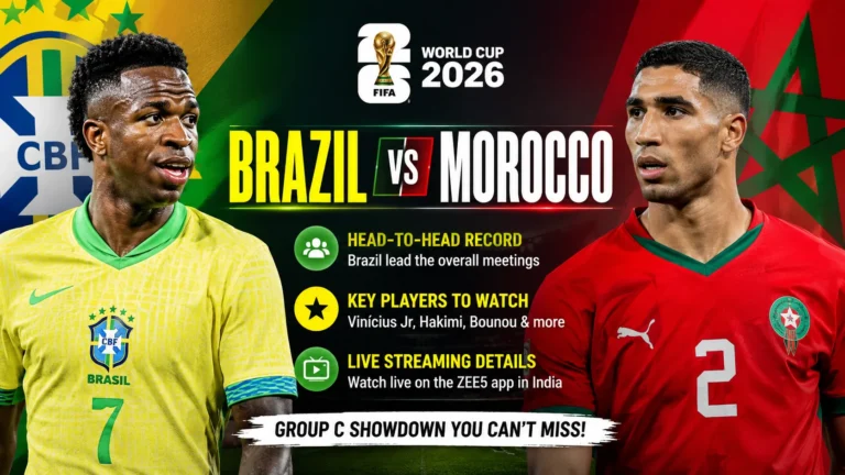 Brazil vs Morocco FIFA World Cup 2026: Head-to-Head Record, Key Players to Watch and Live Streaming Details